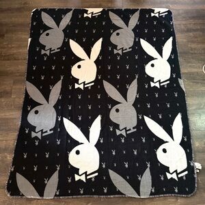 Playboy monogram blanket